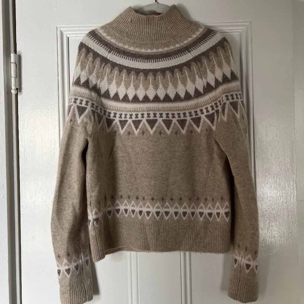 White + Warren Women's Cashmere Luxe Fair Isle Sweater
